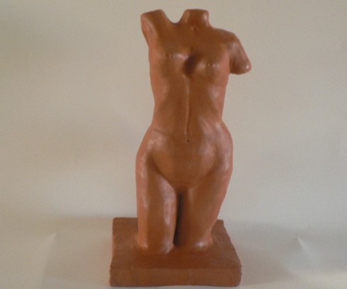 Sculpture, statue "buste terre cuite", sylb